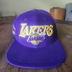 Pro Standard Purple NBA Los Angeles Lakers Wordmark/Logo Snapback Hat Cap